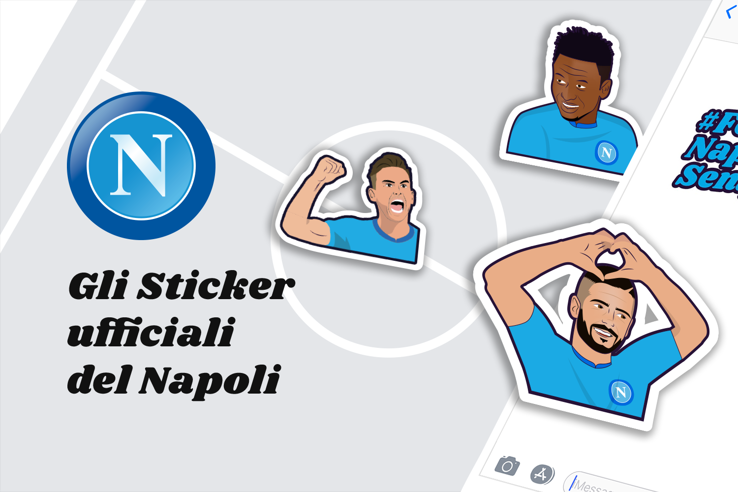 SSC Napoli Stickers - IQUII Sport in support of the Fan Engagement