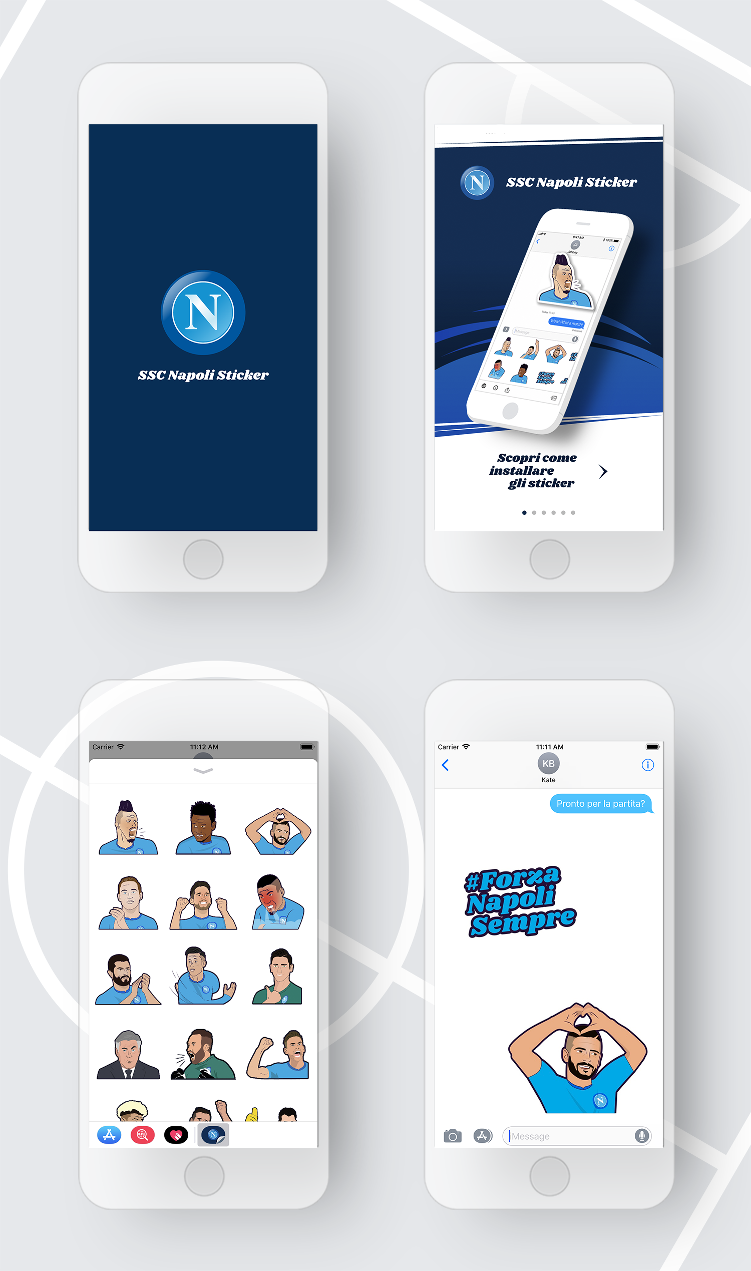 SSC Napoli Sticker - IQUII Sport per il Fan Engagement azzurro